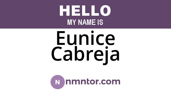 Eunice Cabreja