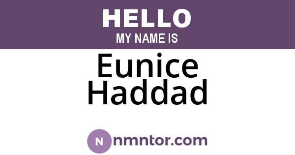 Eunice Haddad