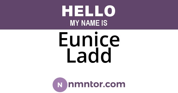 Eunice Ladd