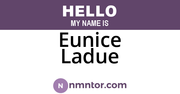 Eunice Ladue