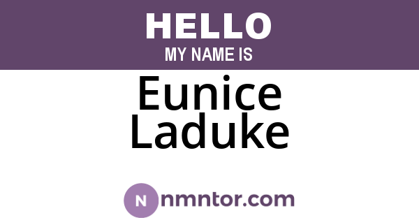Eunice Laduke