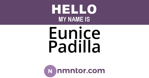 Eunice Padilla