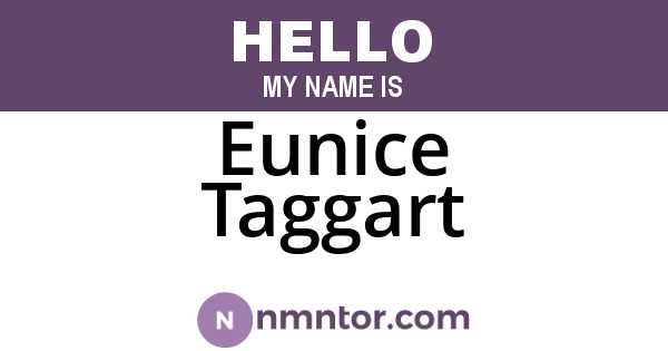 Eunice Taggart