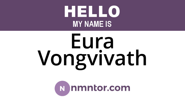 Eura Vongvivath