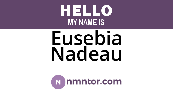 Eusebia Nadeau