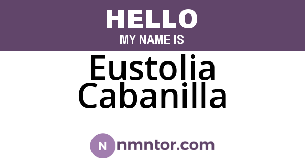 Eustolia Cabanilla