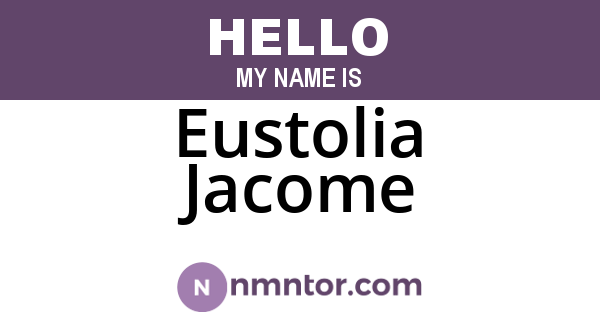 Eustolia Jacome