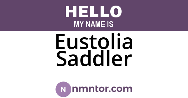 Eustolia Saddler