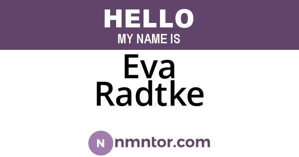 Eva Radtke