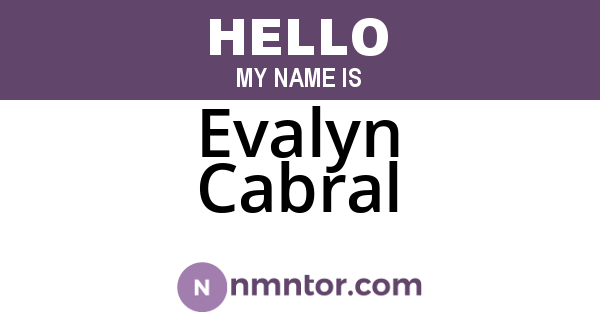 Evalyn Cabral