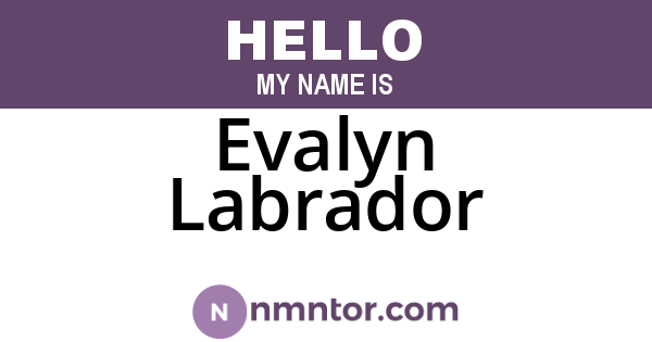 Evalyn Labrador