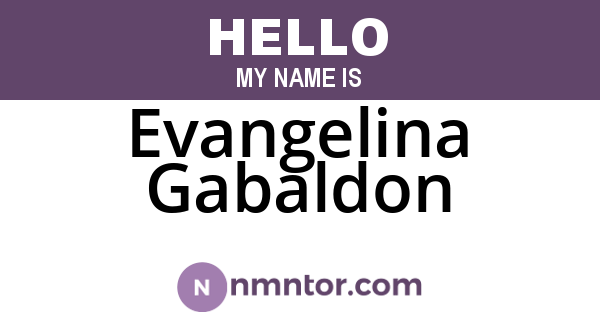 Evangelina Gabaldon
