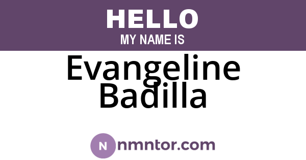 Evangeline Badilla