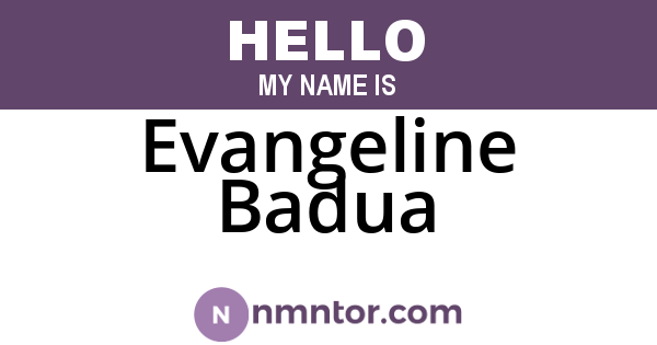 Evangeline Badua