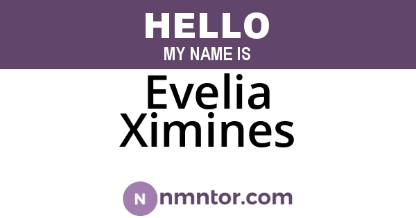 Evelia Ximines