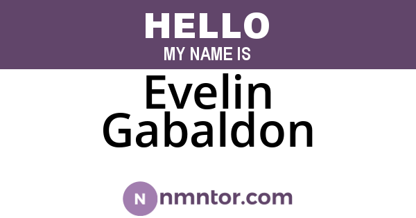 Evelin Gabaldon