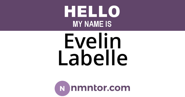 Evelin Labelle