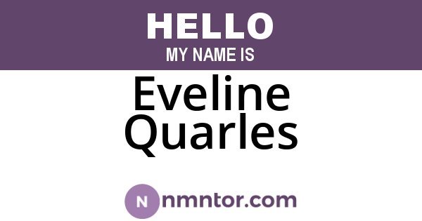 Eveline Quarles