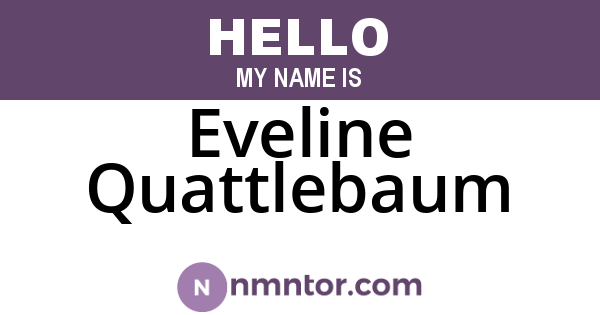 Eveline Quattlebaum