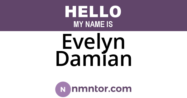 Evelyn Damian