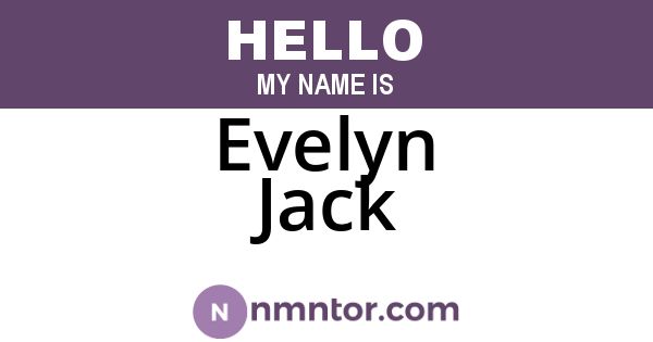 Evelyn Jack