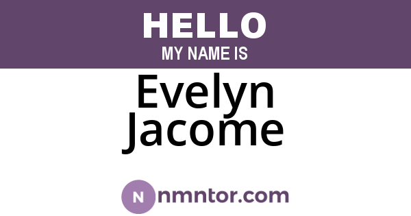 Evelyn Jacome