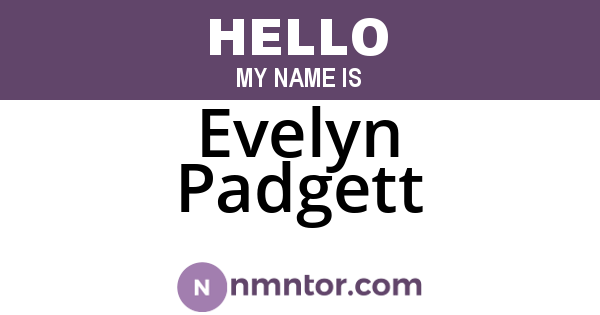 Evelyn Padgett