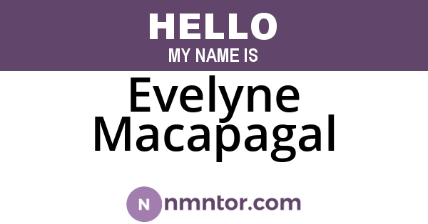 Evelyne Macapagal