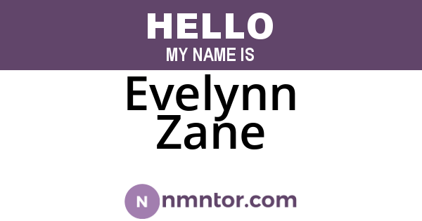 Evelynn Zane