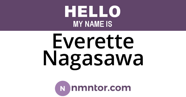 Everette Nagasawa