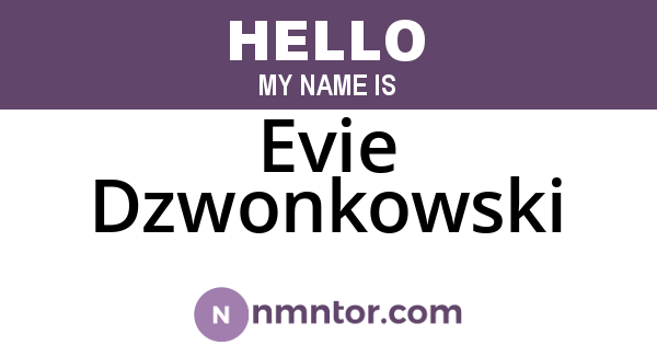 Evie Dzwonkowski