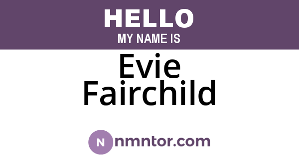 Evie Fairchild