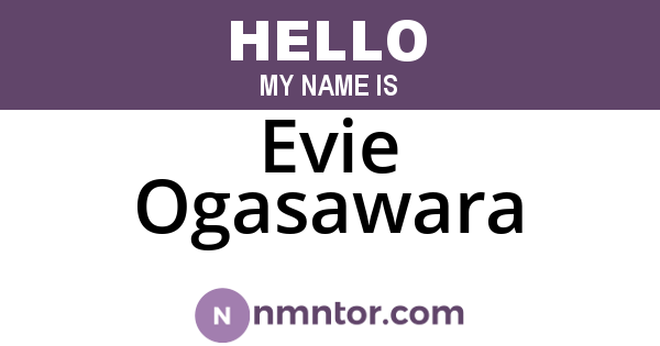 Evie Ogasawara