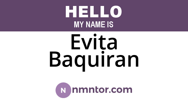 Evita Baquiran