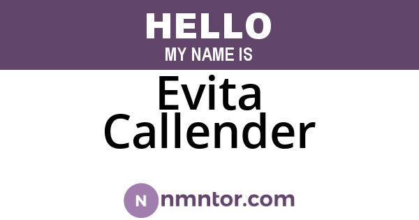 Evita Callender