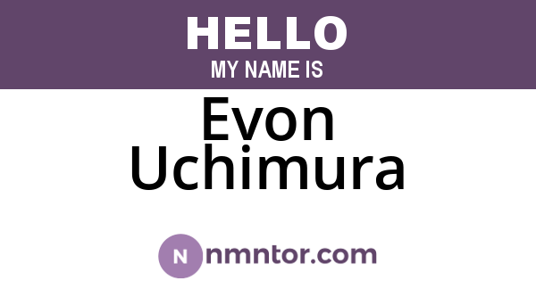 Evon Uchimura