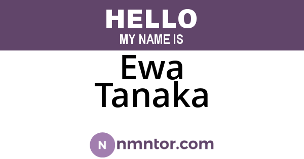 Ewa Tanaka