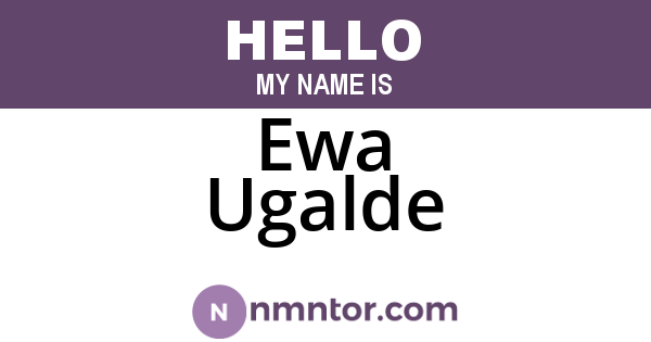 Ewa Ugalde