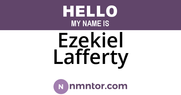 Ezekiel Lafferty