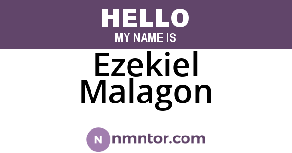 Ezekiel Malagon