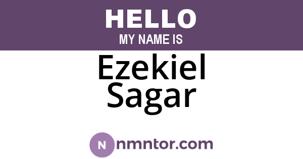 Ezekiel Sagar