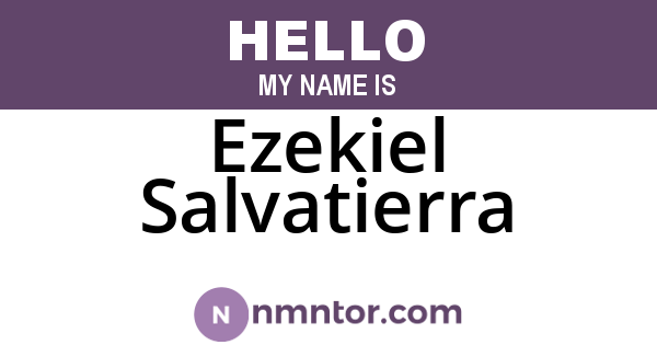 Ezekiel Salvatierra