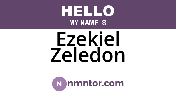 Ezekiel Zeledon