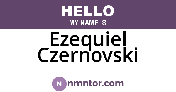 Ezequiel Czernovski
