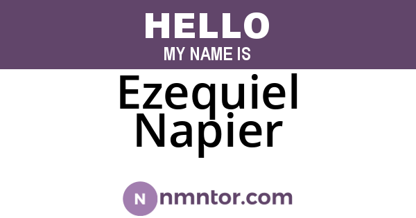 Ezequiel Napier