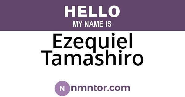 Ezequiel Tamashiro