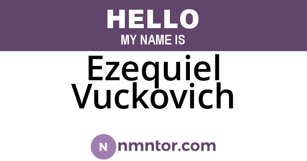 Ezequiel Vuckovich