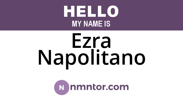 Ezra Napolitano