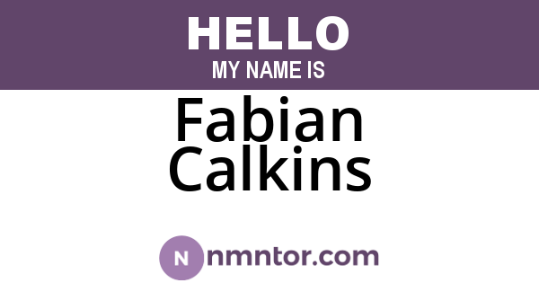 Fabian Calkins