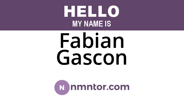 Fabian Gascon